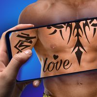 Tattoo sketch simulator