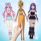 Magic Paper Dolls Dress Up DIY