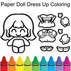 Paper Doll : Dress Up Coloring