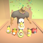 banana cat hide from giga doge