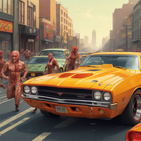 Drag Race Master 3D vs Zombies