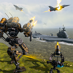 F22 vs Robots - Air Shooting