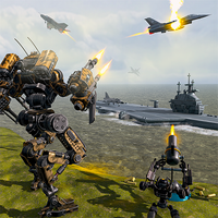 F22 vs Robots - Air Shooting