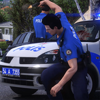 Old Police Car Police Job