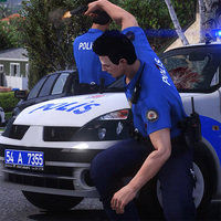 Old Police Car Police Job