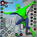 Fly Rope Hero: Gangster Games