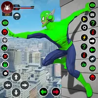 Fly Rope Hero: Gangster Games