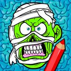 Zombie Coloring Pages with Ani