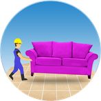 Take out sofas - help workers