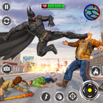 Flying Bat Hero superhero game