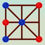 Three Men's Morris, Three Bead