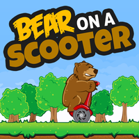 Bear On A Scooter