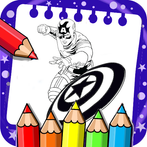 Super Heroes Coloring