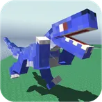 Blocky Dino Park Raptor Attack