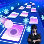 Wednesday Addams Tiles Hop