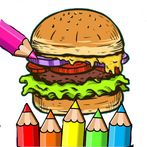 hamburger pizza coloring game
