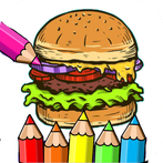 hamburger pizza coloring game