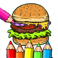 hamburger pizza coloring game