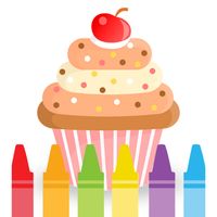 Pixeame Cupcake Coloring Book 