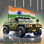 Indian Military Jeep Driving