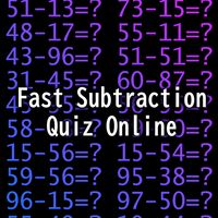 Subtraction Quiz Online