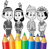Mewarnai Baju Adat Indonesia