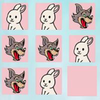 Tic Tac Toe (Rabbit vs Wolf)