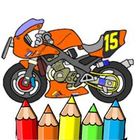 ninja motorbike coloring
