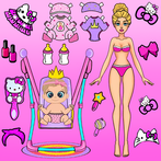 Sweet Doll Dressup Makeup Game