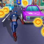 Subway Captain Hero Man Runner