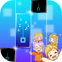 Lankybox Piano Song tiles