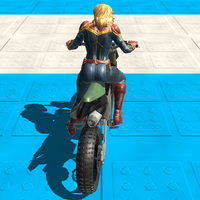 Moto Racing 3D Super Heroes