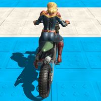 Moto Racing 3D Super Heroes