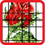 Cross Stitch Flower Art Pixel