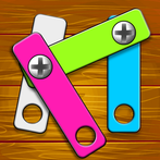 Wooden Nuts Bolts Puzzle Game