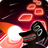 Scary cartoon dog - Hop tiles