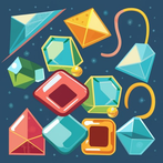 Jewels Puzzling Block Also