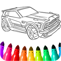 Monster Truck & Cars Coloring