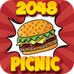 2048 Food Sliding Puzzle Merge