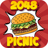 2048 Food Sliding Puzzle Merge