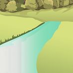 Lakes and rivers on map - quiz