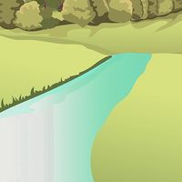 Lakes and rivers on map - quiz