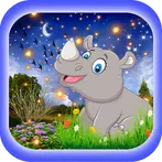 Lovable Infant Rhino Escape -