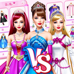 تحدي البنات - تلبيس الاميرات