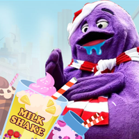 DIY Grima Shake Purple Monster