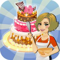 Make cake chocolate girls game