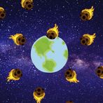 Earth Under The Meteor Attack
