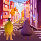 Happy Banana VS Grima monster