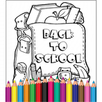 Back To School Coloring