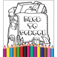 Back To School Coloring
